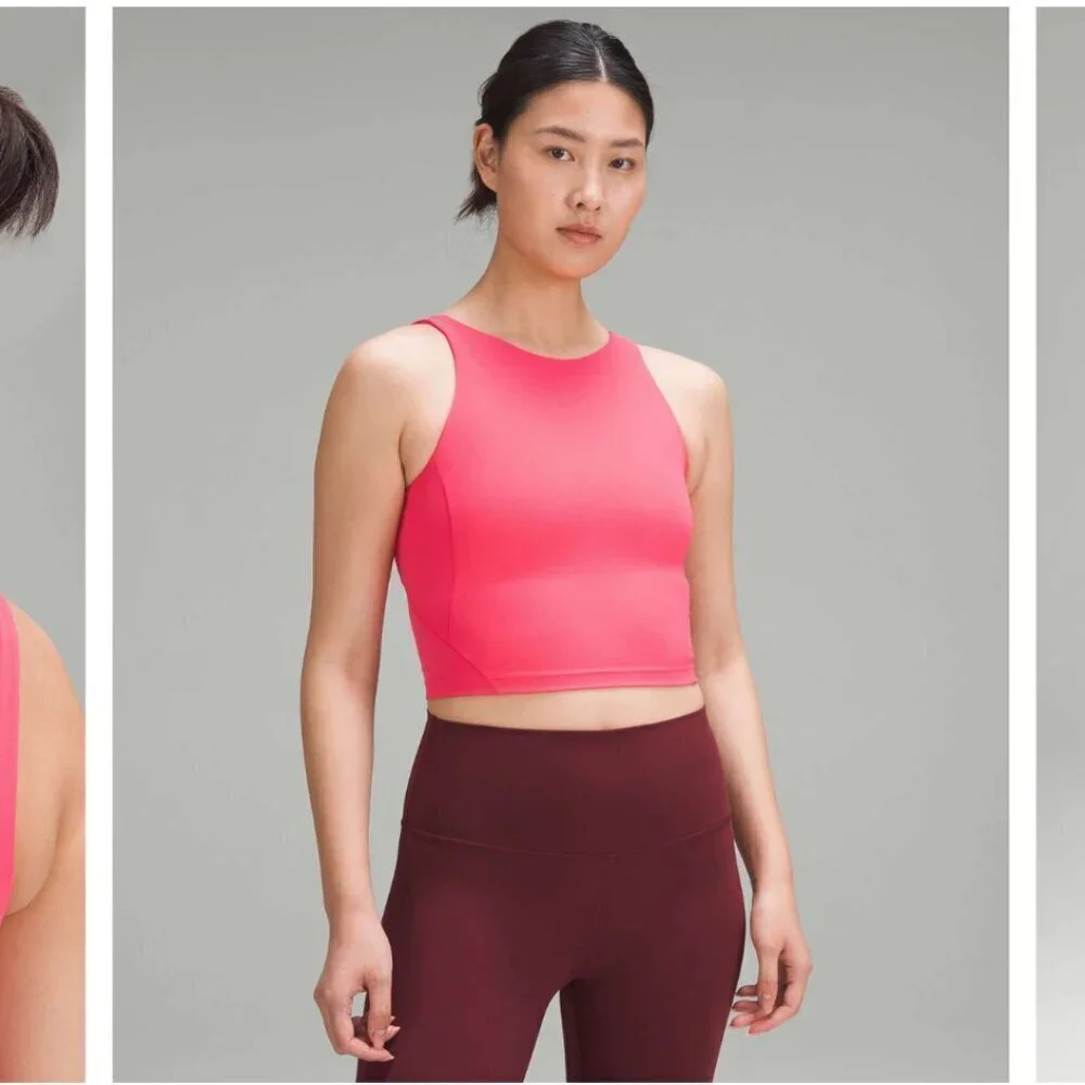 Lululemon Align High-Neck Tank Top Lip Gloss Pink Size 0